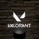 Valorant logo 7 színű 3D led lámpa