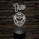 DOOM level up 7 színű 3D led lámpa