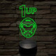 DOOM level up 7 színű 3D led lámpa