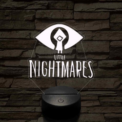 Little Nightmares logo 7 színű 3D led lámpa