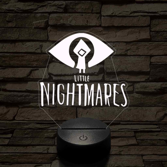 Little Nightmares logo 7 színű 3D led lámpa
