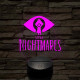 Little Nightmares logo 7 színű 3D led lámpa