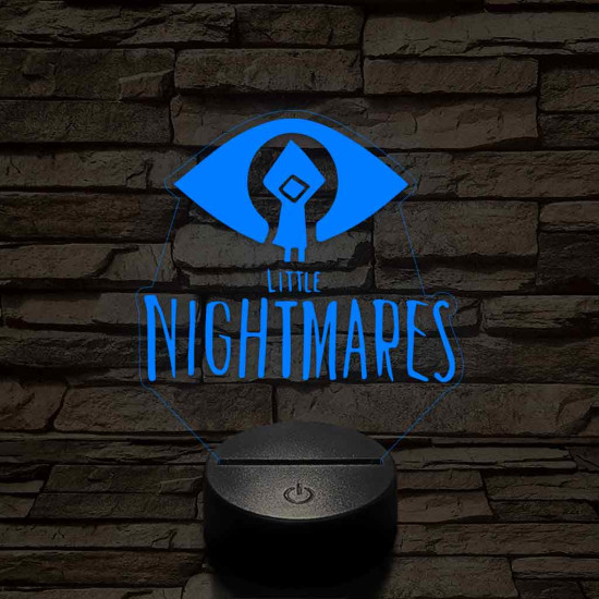 Little Nightmares logo 7 színű 3D led lámpa