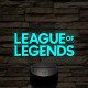 League of Legends logo 7 színű 3D led lámpa