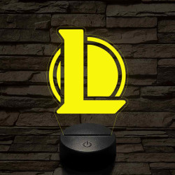 League of Legends LOL 7 színű 3D led lámpa