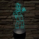 FNAF Chica 7 színű 3D led lámpa
