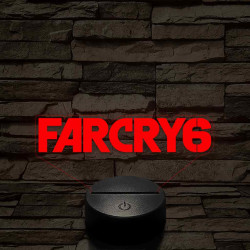 Farcry6 logo – 7 színű, színváltós 3D LED lámpa