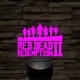 Red Dead 2 - 7 színű, színváltós 3D LED lámpa