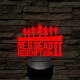 Red Dead 2 - 7 színű, színváltós 3D LED lámpa