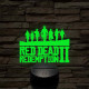 Red Dead 2 - 7 színű, színváltós 3D LED lámpa
