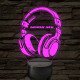 Gamer fejhallgató – 7 színű, színváltós LED lámpa