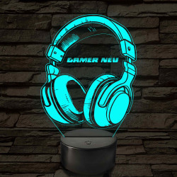 Gamer fejhallgató – 7 színű, színváltós LED lámpa