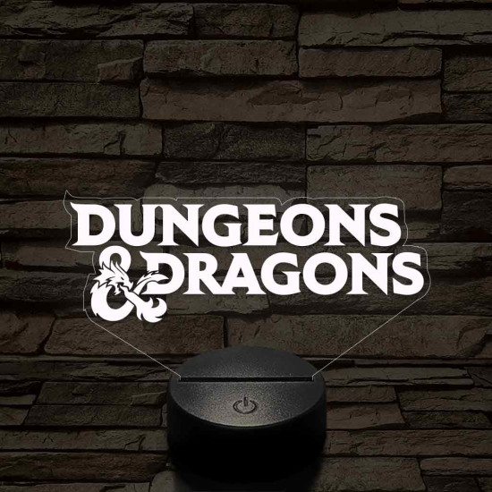 Dungeons & Dragons – 7 színű, színváltós 3D LED lámpa