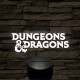 Dungeons & Dragons – 7 színű, színváltós 3D LED lámpa