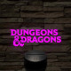 Dungeons & Dragons – 7 színű, színváltós 3D LED lámpa