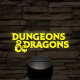 Dungeons & Dragons – 7 színű, színváltós 3D LED lámpa