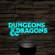 Dungeons & Dragons – 7 színű, színváltós 3D LED lámpa