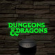 Dungeons & Dragons – 7 színű, színváltós 3D LED lámpa