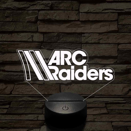 Arc Raiders logo – 7 színű, színváltós 3D LED lámpa