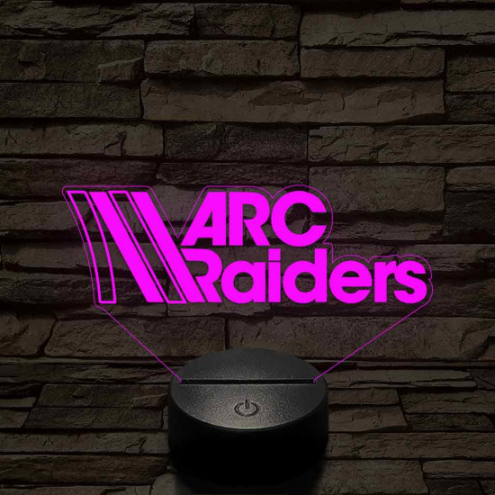 Arc Raiders logo – 7 színű, színváltós 3D LED lámpa