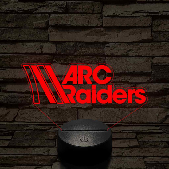 Arc Raiders logo – 7 színű, színváltós 3D LED lámpa