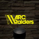 Arc Raiders logo – 7 színű, színváltós 3D LED lámpa