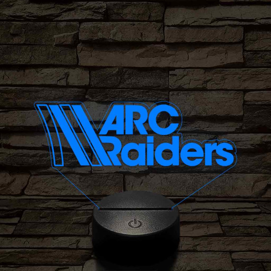 Arc Raiders logo – 7 színű, színváltós 3D LED lámpa