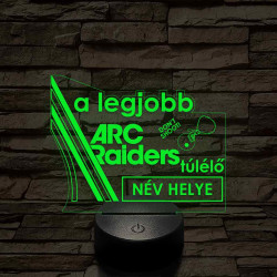 A legjobb ARC Raiders túlélő 7 színű 3D led lámpa