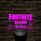 Fortnite bajnok 7 színű 3D led lámpa