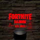 Fortnite bajnok 7 színű 3D led lámpa