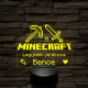 A legjobb Minecraft játékos 7 színű 3D led lámpa