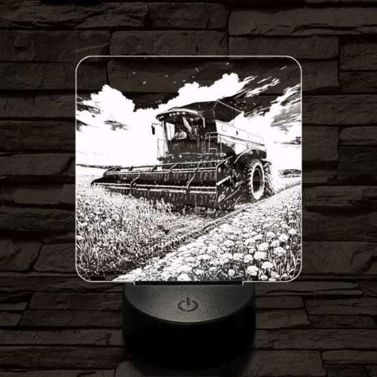 Aratás közben 7 színű valósághű 3D led lámpa