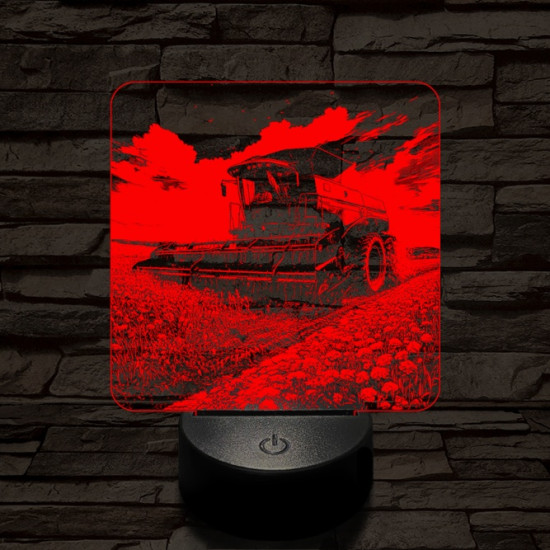 Aratás közben 7 színű valósághű 3D led lámpa