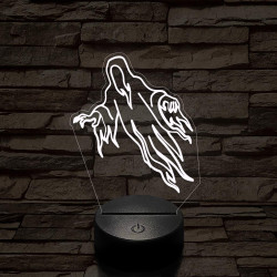 Ősi szellem 7 színű  3D led lámpa