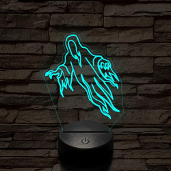 Ősi szellem 7 színű  3D led lámpa