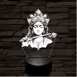 Krisna álma 7 színű  3D led lámpa