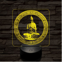 Levitáló mester 7 színű, színváltós, valósághű  3D led lámpa