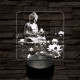 Buddha  fénye 7 színű, színváltós valósághű 3D led lámpa