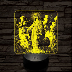 Mária jelenés 7 színű valósághű 3D led lámpa
