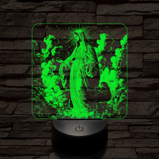 Mária jelenés 7 színű valósághű 3D led lámpa
