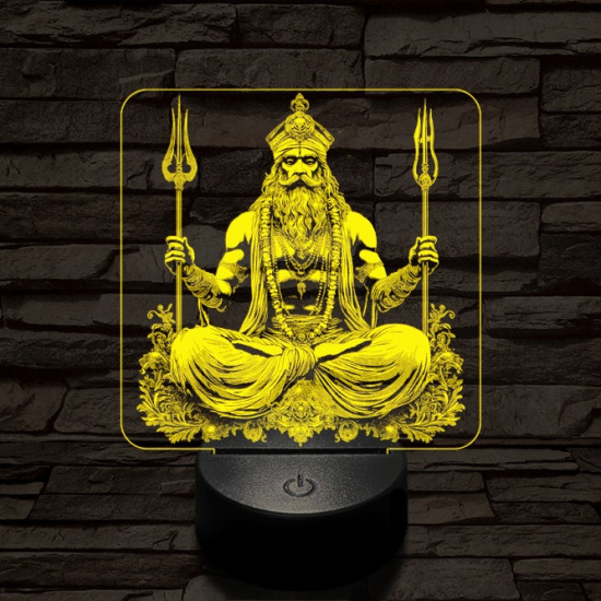 Siva 7 színű valósághű 3D led lámpa