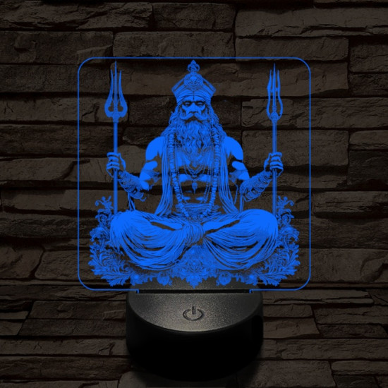 Siva 7 színű valósághű 3D led lámpa
