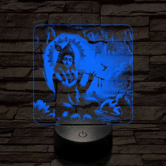 Krisna 7 színű valósághű 3D led lámpa