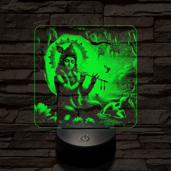 Krisna 7 színű valósághű 3D led lámpa