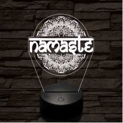 Namaste 7 színű  3D led lámpa