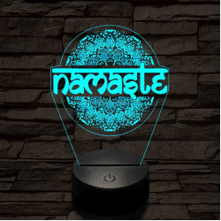 Namaste 7 színű  3D led lámpa