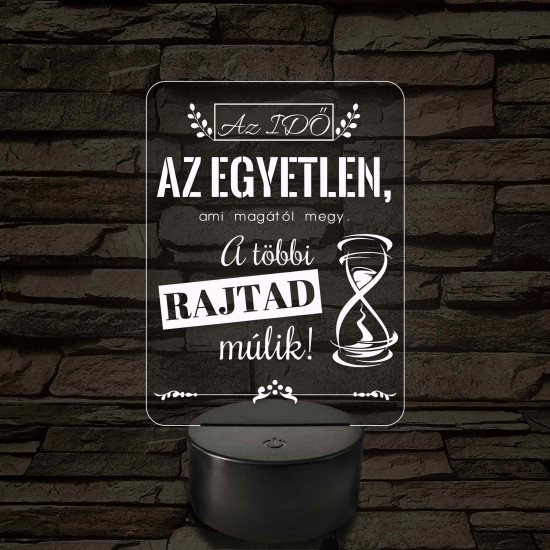 Az idő az egyetlen – 7 színű, színváltós LED lámpa