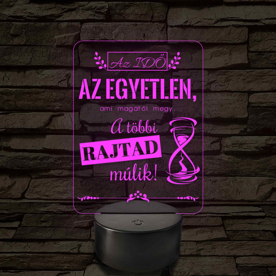 Az idő az egyetlen – 7 színű, színváltós LED lámpa