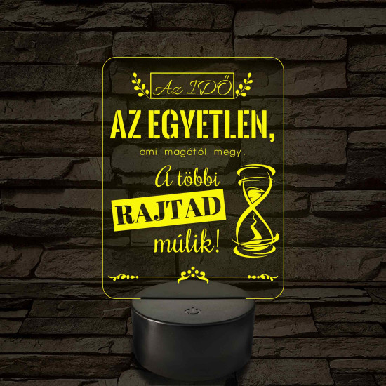 Az idő az egyetlen – 7 színű, színváltós LED lámpa