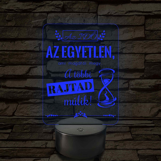 Az idő az egyetlen – 7 színű, színváltós LED lámpa